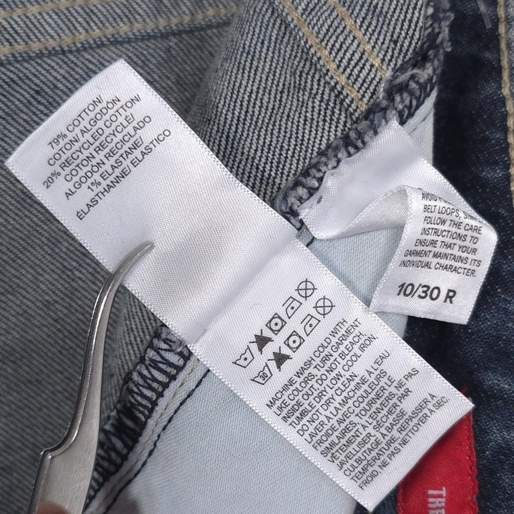 LUCKY & BRAND Womens New Jeans THE BAGGY 10/30R Rhinestone Comfort Blue - Picture 15 of 16